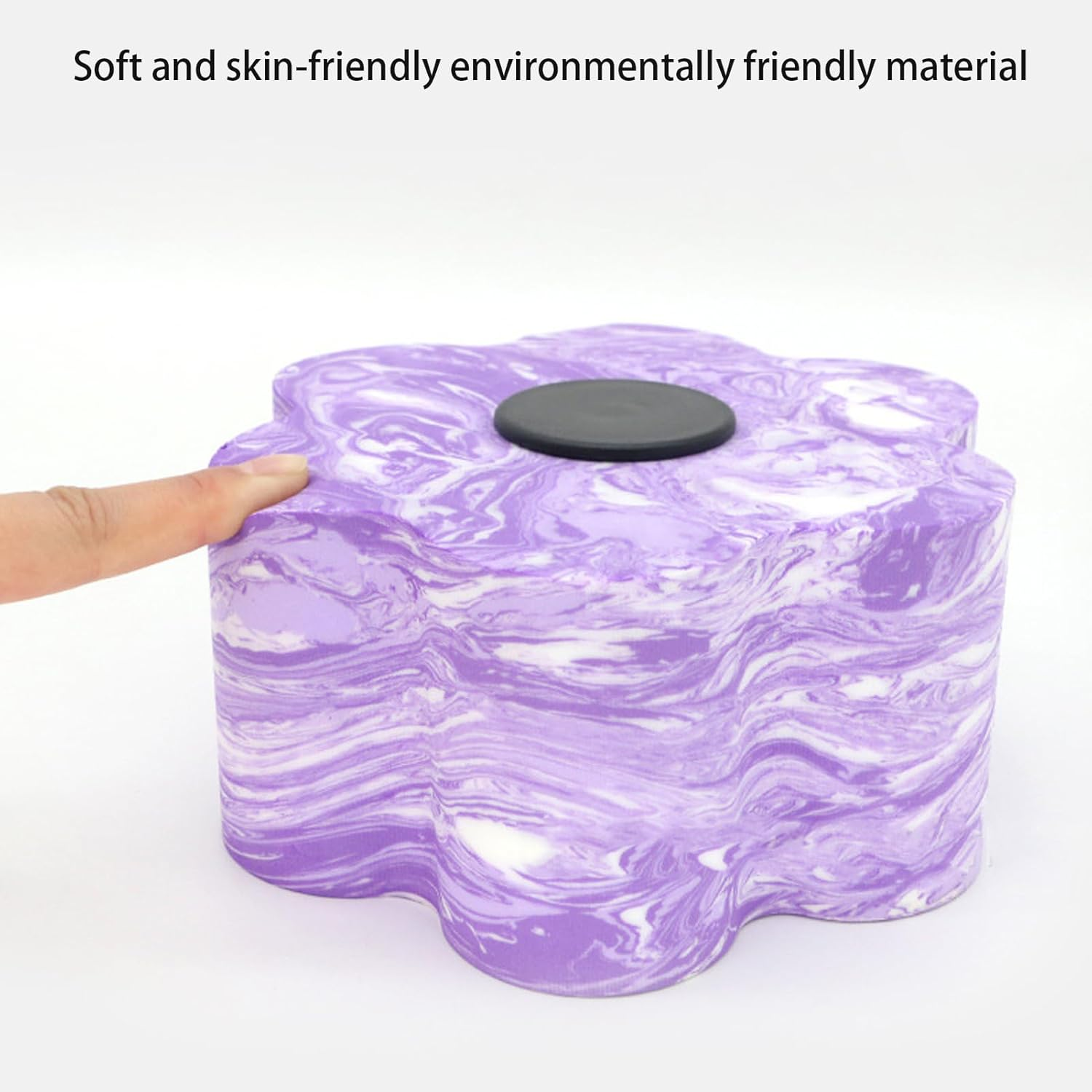 Flower Shaped Exercise & Fitness Dumb Bells, EVA Foam Dumbbell Set, Aqua Aerobics Weights, Water Exercise Tools, Portable Workouts Equipment for Men Women - Blue And White image number 7