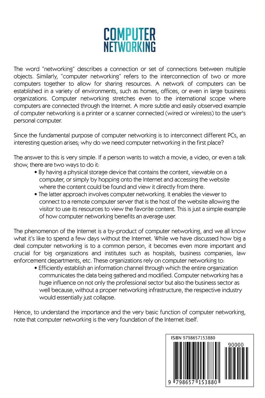 Computer Networking: an All-In-One Beginner'S Guide to Understanding Communications Systems, Network Security, Internet Connections, Cybersecurity and Hacking image number 1