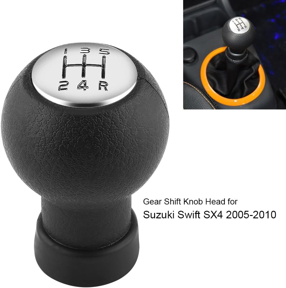 Gear Shift Knob,5 Speed Car Gear Shift Shifter Knob Stick Head for Suzuki Swift SX4 2005-2010 image number 3
