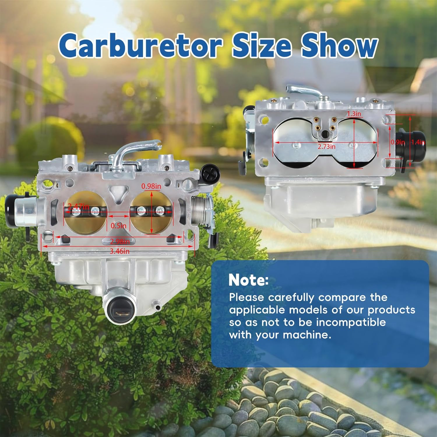 Silscvtt Carburetor Replacement for Honda 16100-Z9E-033 GX630 GX660 GX690 GX630R GX630RH GX690R V-Twin Engine image number 4