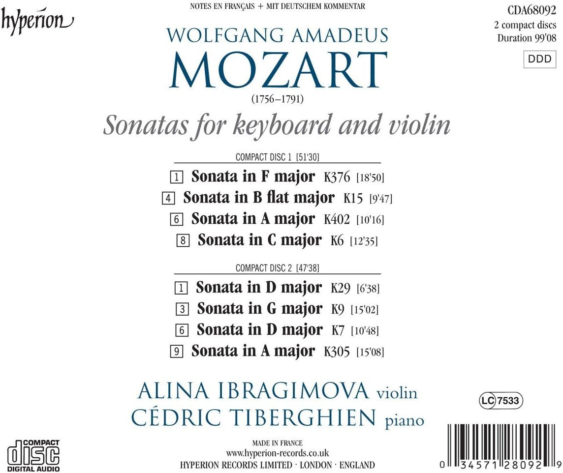 Mozart: Violin Sonatas Vol.2 image number 1