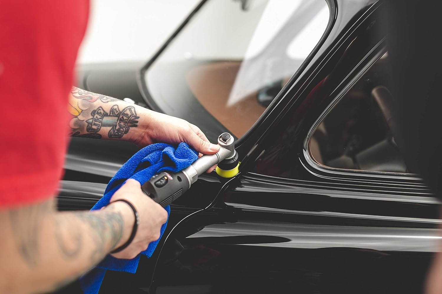 The RAG Company (10-Pack) 16 In. X 16 In. Professional Edgeless 365 GSM Premium 70/30 Blend Microfiber Polishing Wax Removal and AUTO Detailing Towels (16X16 Royal Blue) image number 2