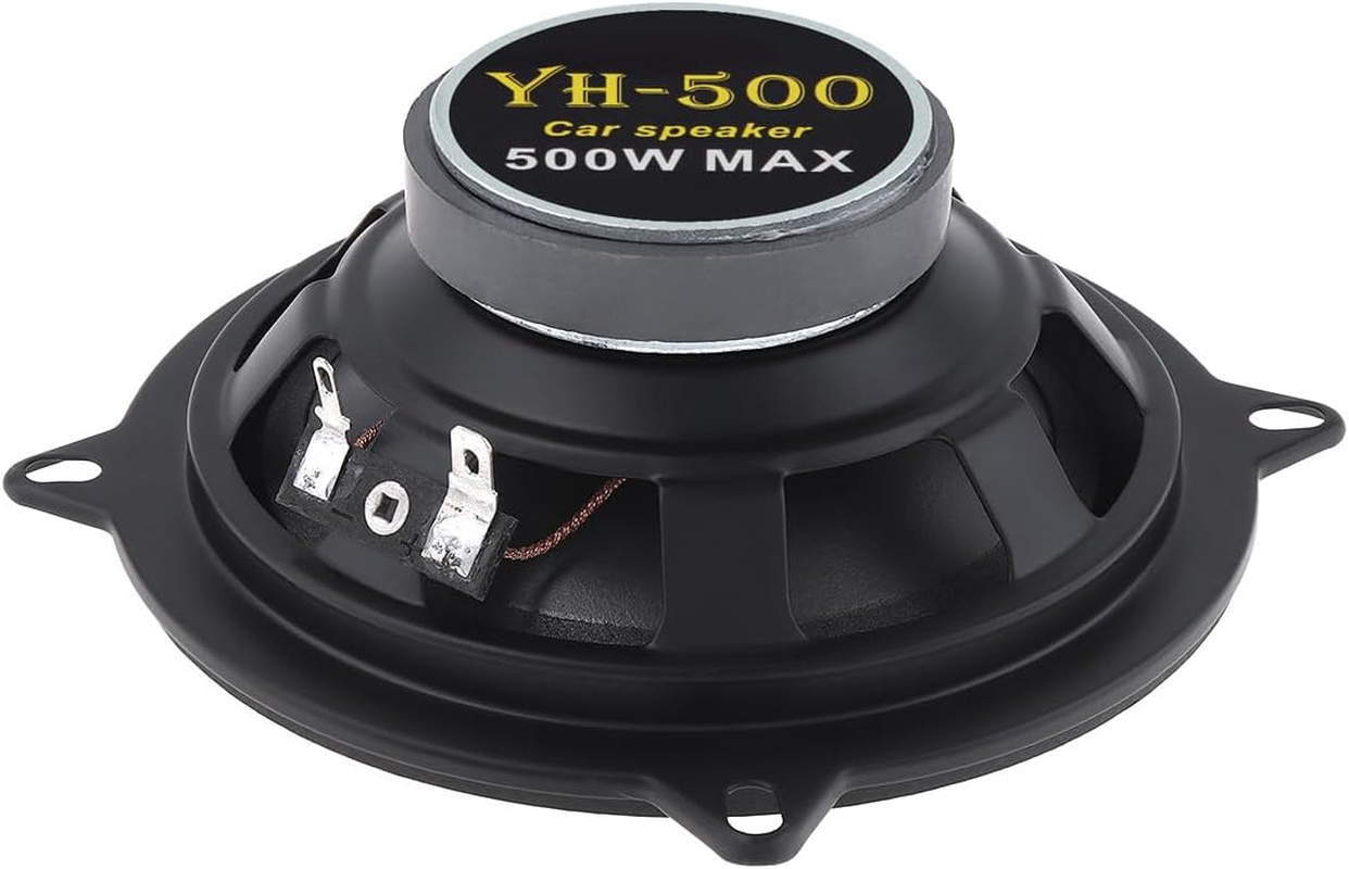 Drisentri 2 Pieces 5 Inch 500W 2-Way Car Hifi Coaxial Speaker Vehicle Door Auto Audio Music Stereo Full Range Frequency Speakers