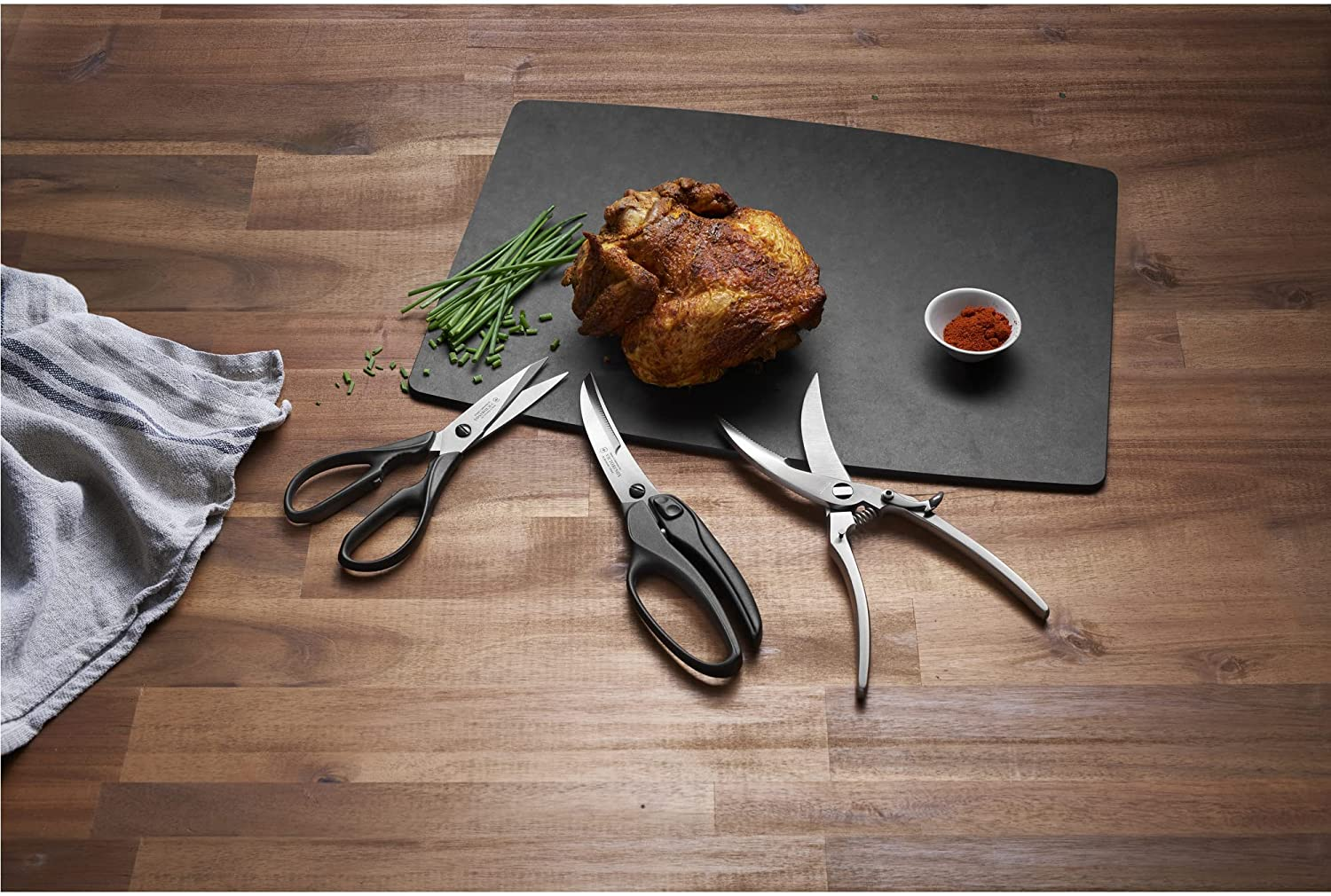 Victorinox Black Handled Kitchen Scissors image number 3