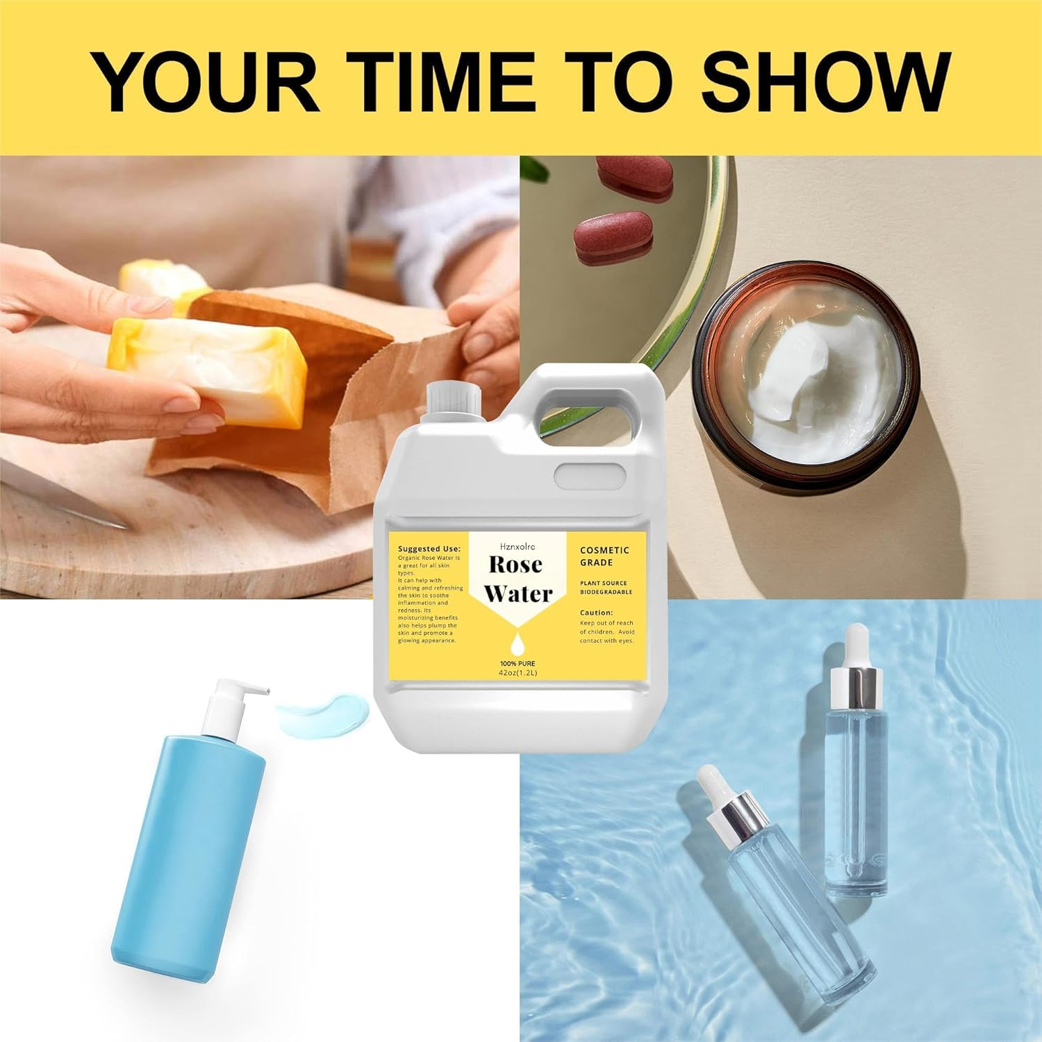 42 Fl Oz Rose Water for Face Hydrating Mist, 100% Pure Rose Water, Cleanses & Softens, Promotes Healthy Cell, Suitable for All Skin Types image number 6