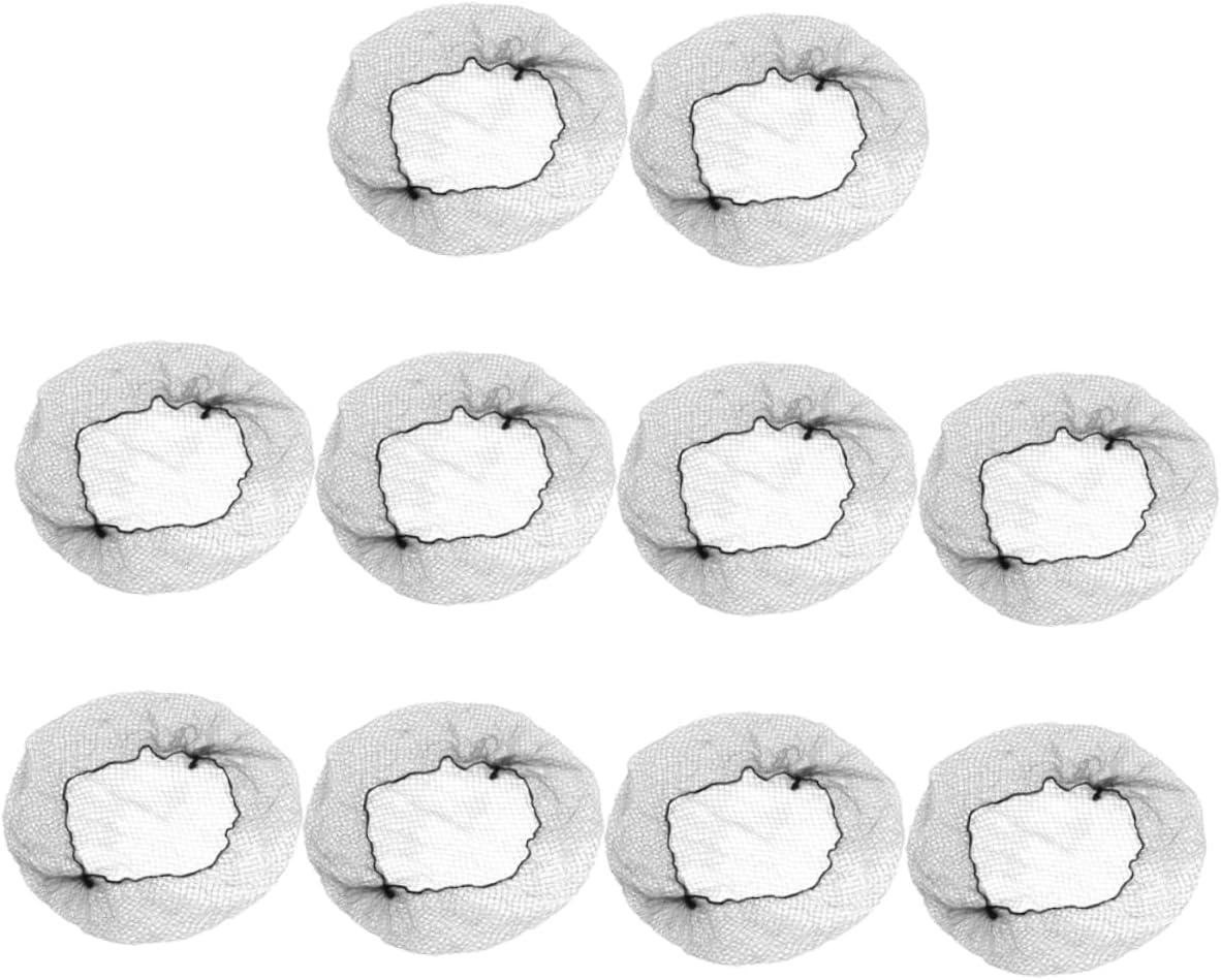 Mikinona 100Pcs Hair Net Bulk Jewelry Bulk Food Hair Nets for Women Invisible Wig S Invisible S Nylon Black Elastic Mesh Bun Bun Cover Dress-Up Accessories image number 2