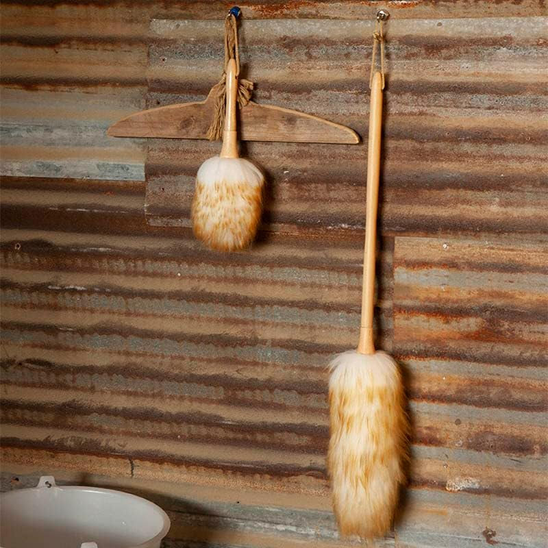 Dulton Lambs Wool Duster, Long, Gentle, White, 27.6 Inches (700 Mm) image number 1