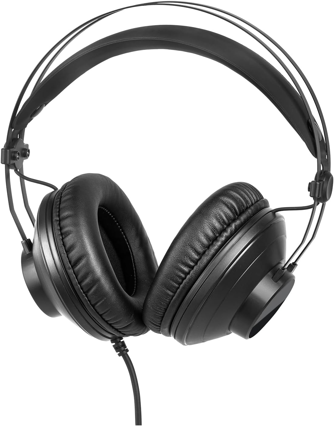 SATONE over Ear Headphones Wired Studio Monitor,Noise Cancelling DJ Stereo Podcast Headphone with Double 50Mm Drivers,3.5Mm or 6.35Mm Jack for AMP PC Recording Keyboard Guitar Bass Laptop-Black image number 3