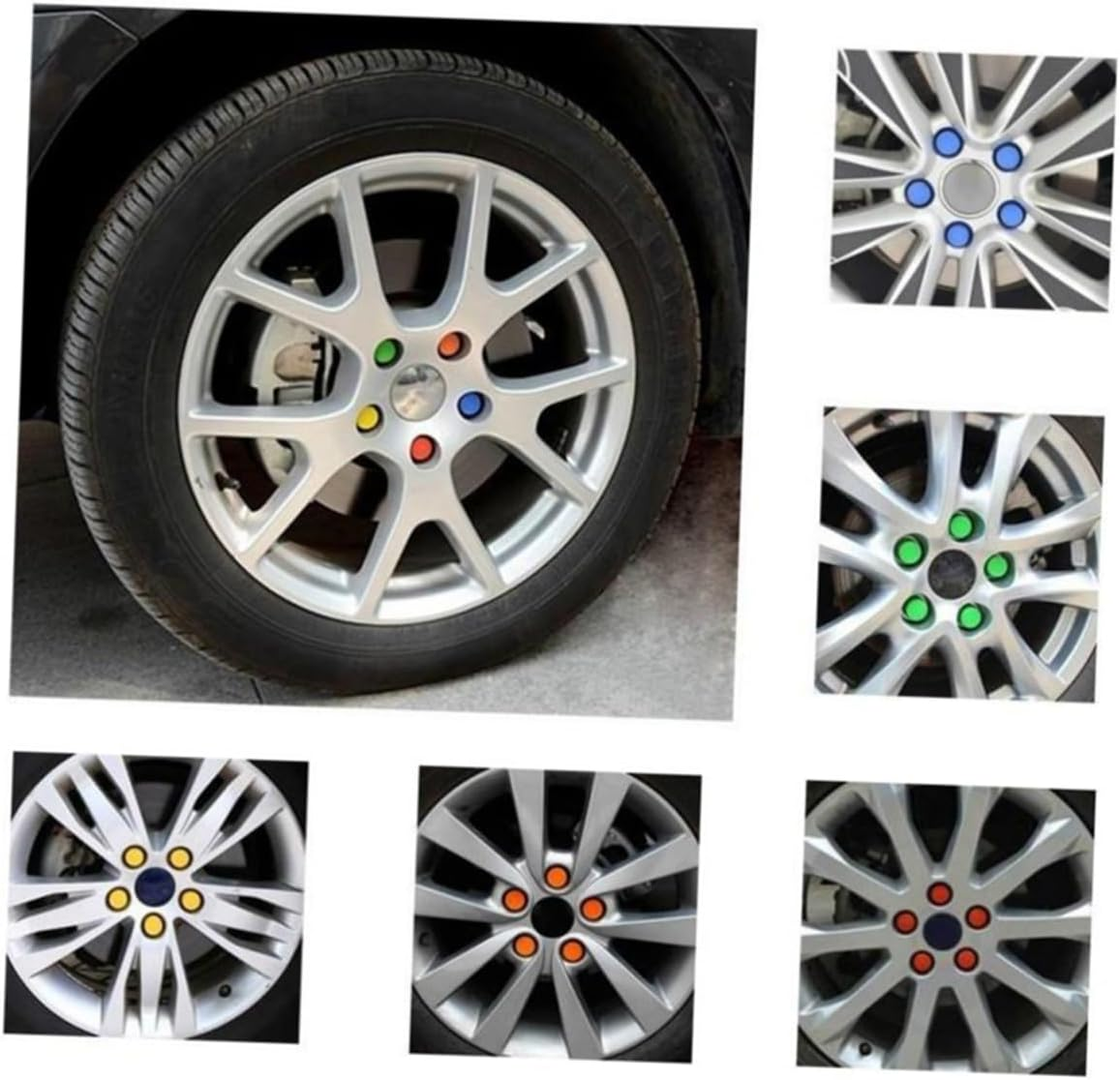 ULTECHNOVO 40Pcs Wheel Lug Nut Covers Tough Rub Resistant Easy Fit Car Wheel Bolts Protector image number 6
