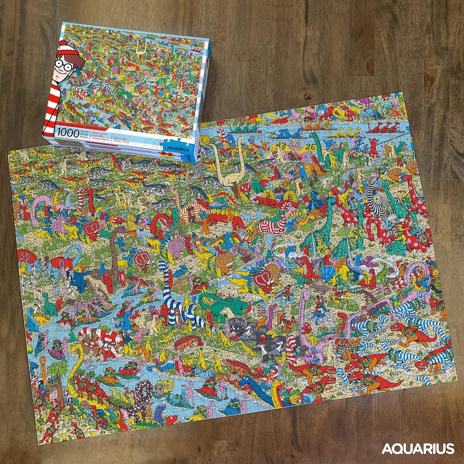 AQUARIUS Where'S Waldo Dinosaurs 1,000Pc Puzzle image number 4