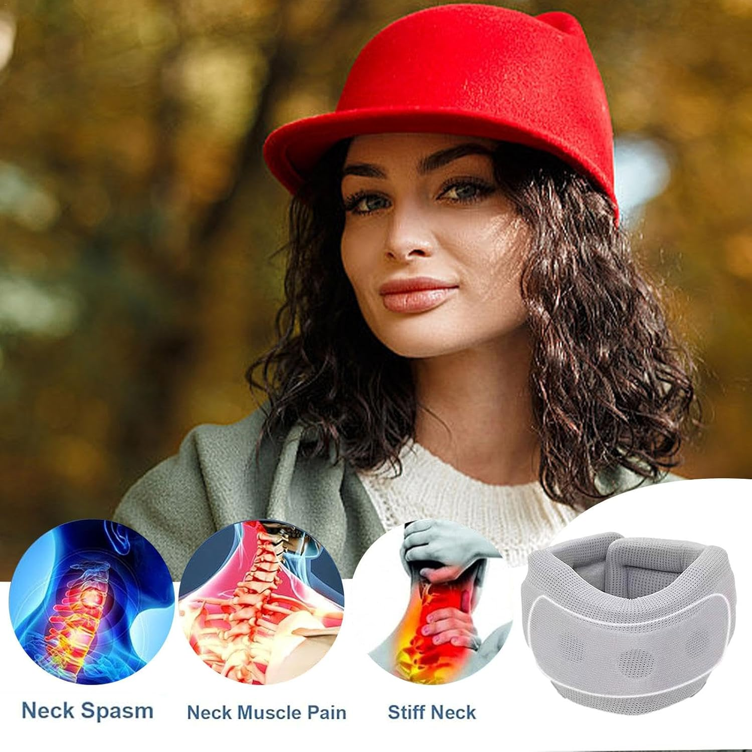 Soft Cervical Neck Support - Cervicorrect Neck Brace with Soft Foam Wraps and Elastic Supports | Soft Neck Support Relieves Pressure in the Spine, Approx image number 5