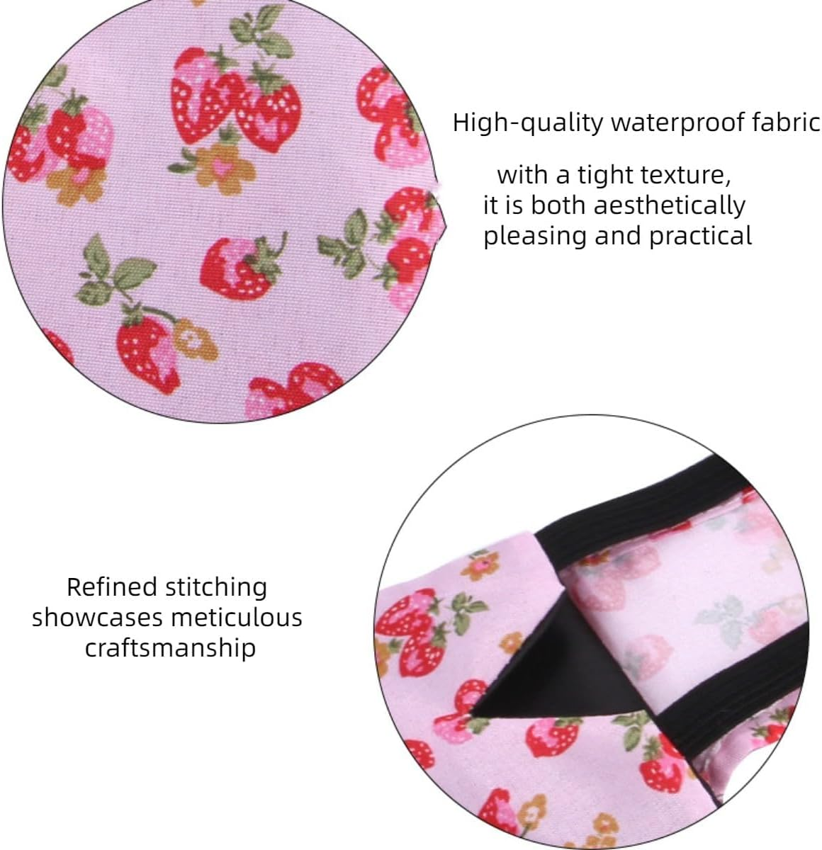 MANON ROSA Chicken Diapers Bantam Hens - Reusable 6-Piece Set with Bow Ties Poultry Nappies Washable Waterproof for Geese Pet Ducks Silkie(6D20P M)