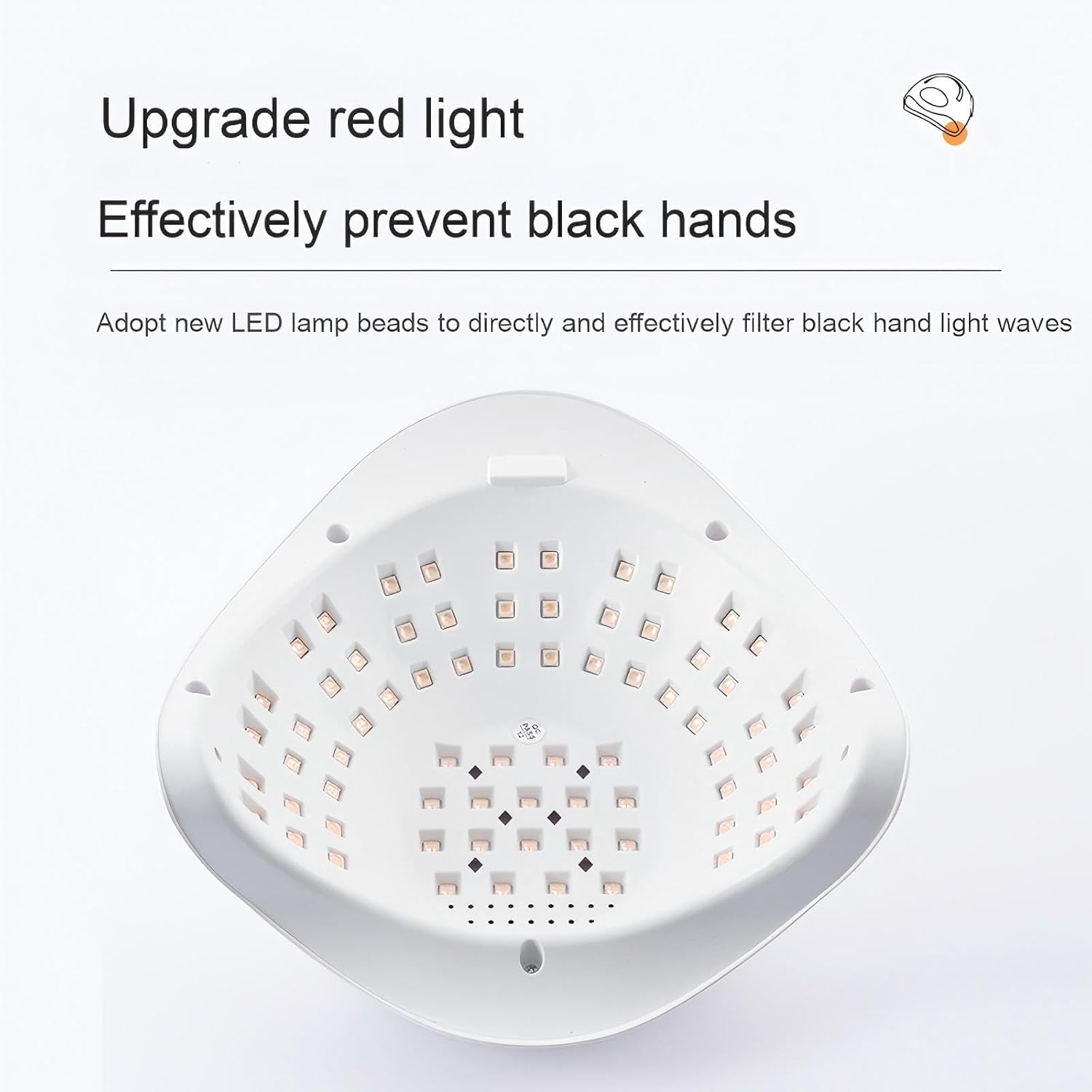 AYOCULTURE Professional 320W UV LED Nail Lamp with Phone Holder, 72 LED Beads, Salon-Ready Home-Friendly Fast‑Dry Portable Nail Light image number 5