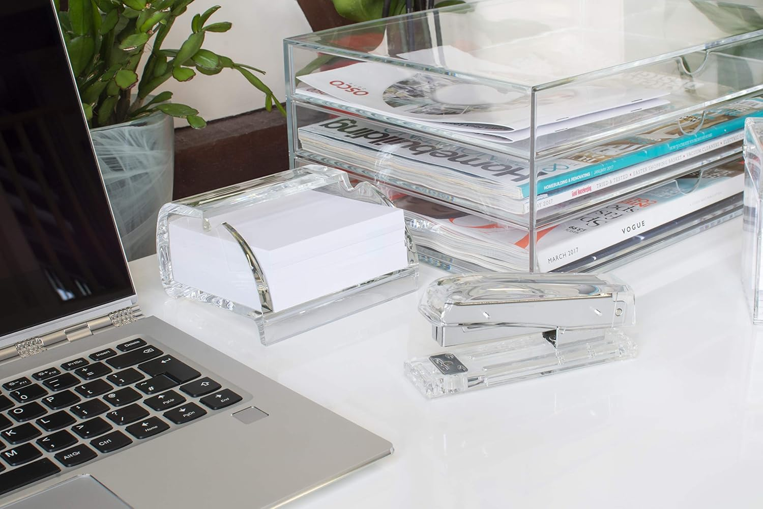 OSCO AMP-1 Clear Acrylic Notepad Holder with 500 Sheets image number 5