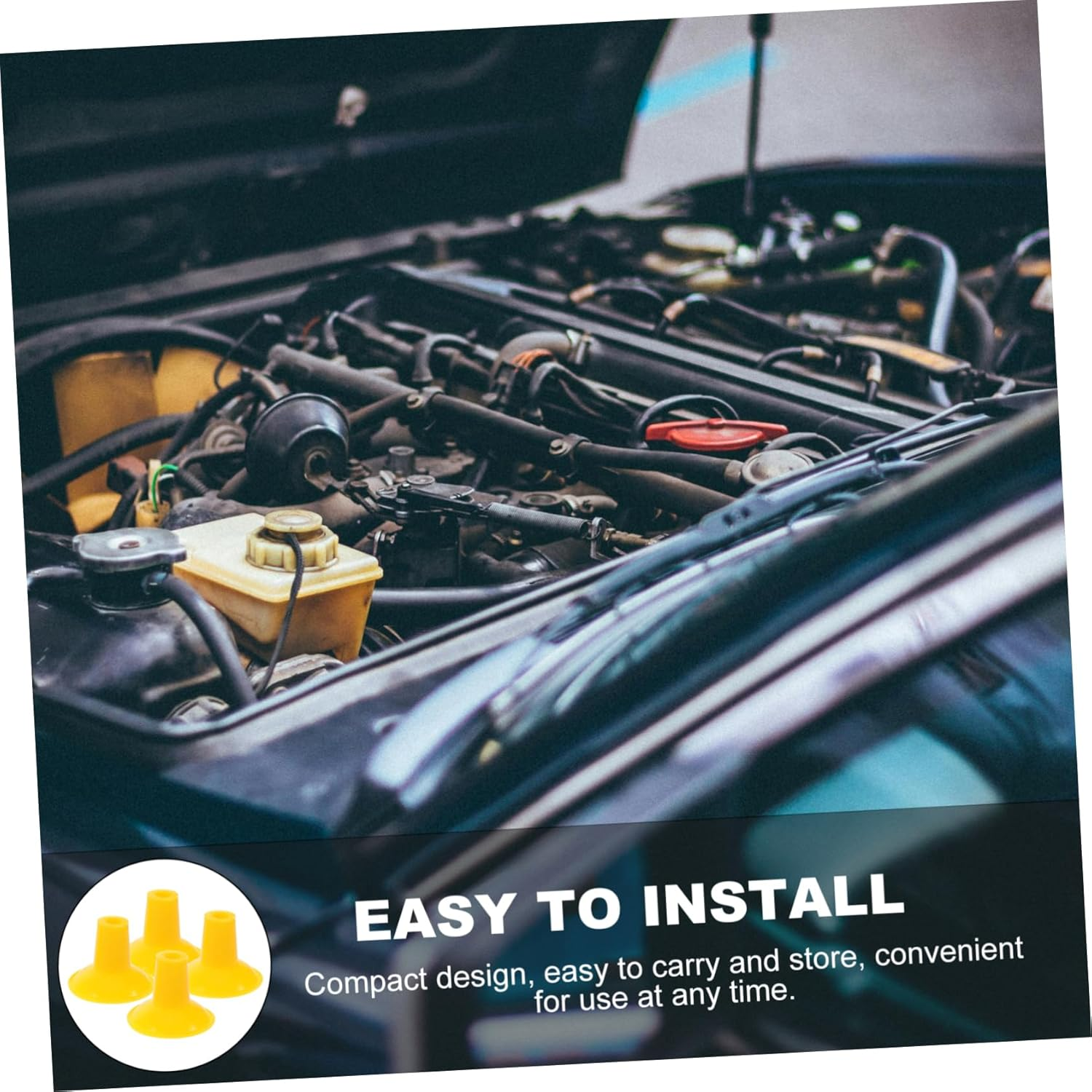 LOORGVEL 4Pcs Automotive Valve Grinder Suction Cup Valve Lapper Tool Suction Plates Heavy-Duty Lapping System for Engine Repair image number 3