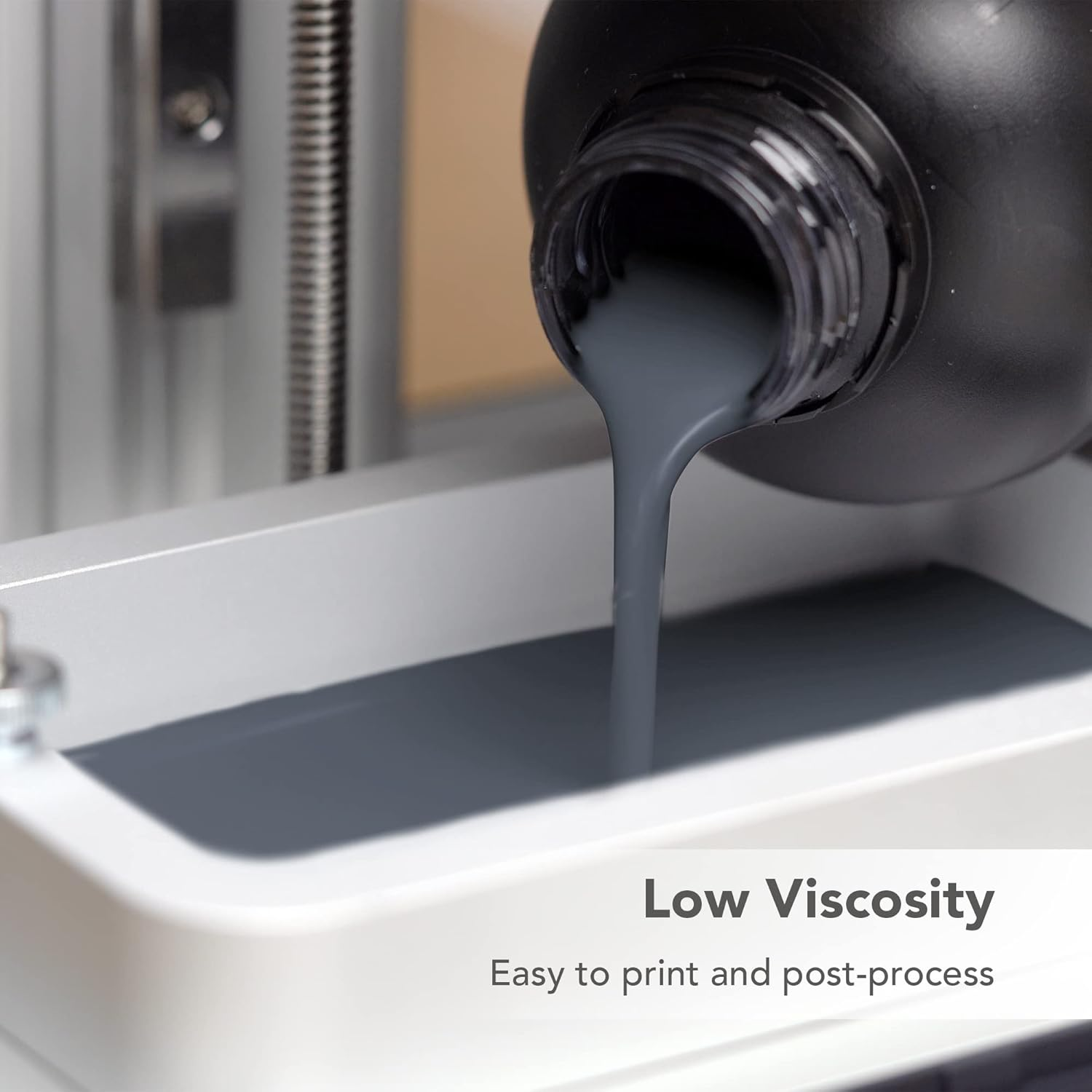 Phrozen Aqua Gray 8K 3D Printer Resin | Uv-Curing Resin for Most 405Nm LCD/DLP Printers | High Resolution, Wide Applications - Gray (1Kg) image number 3