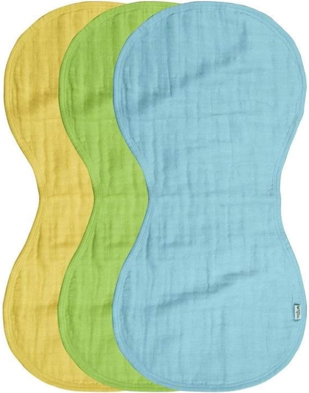 Green Sprouts Muslin Burp Cloths 3 Pieces (Assorted) image number 5