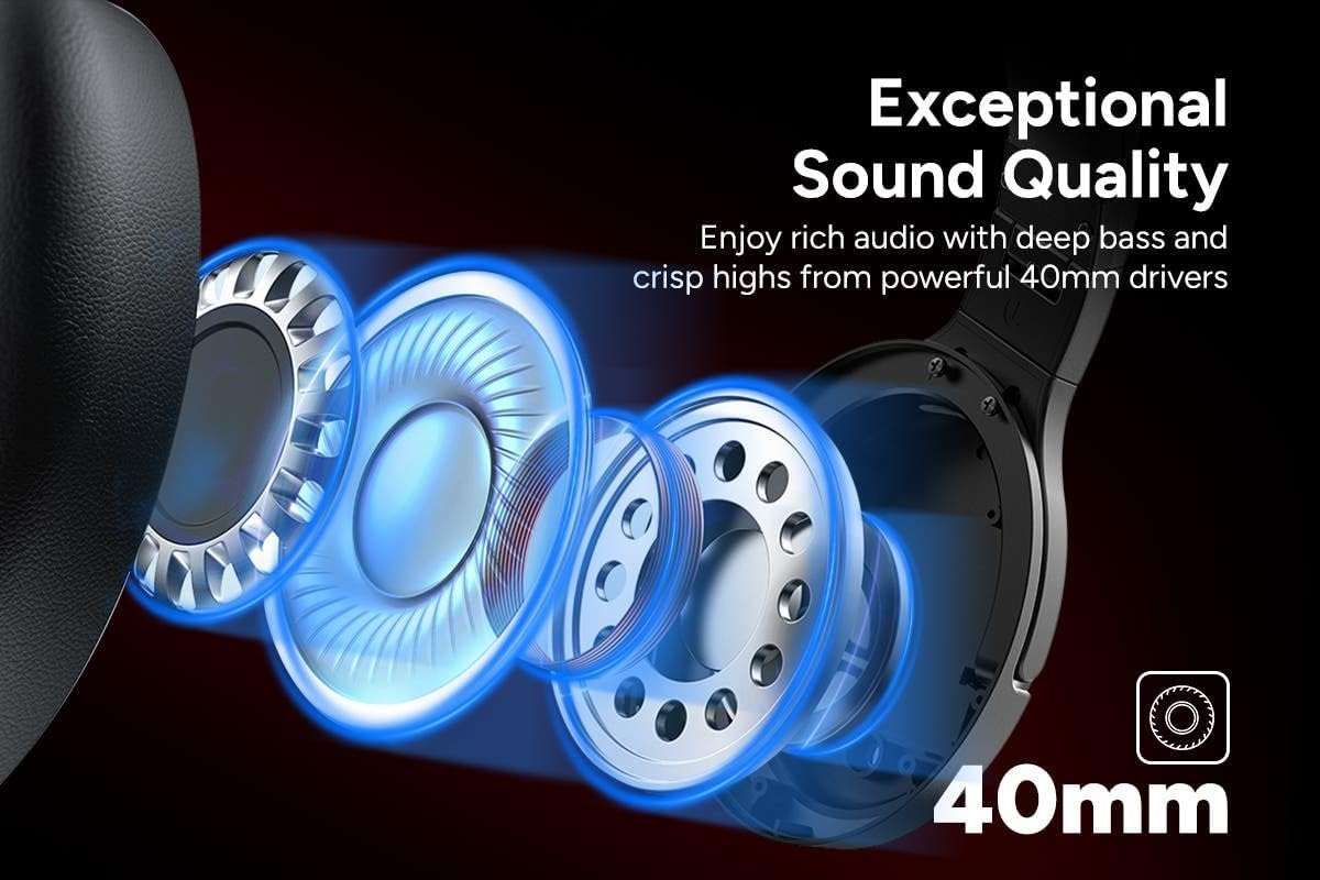 Kogan NC45 Pro Hybrid Noise Cancelling Headphones (Black) - KANC45PHBLK image number 4