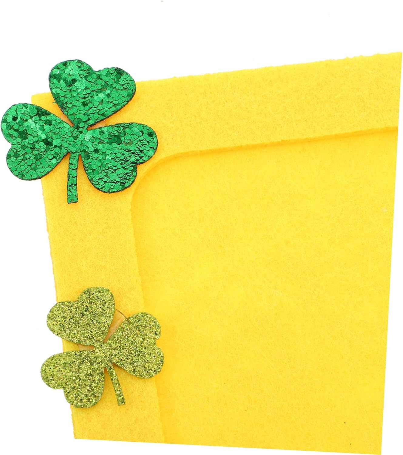 Milisten Green Shamrock Diy Photo Frame Unfinished Non-Woven Picture Frame for Patrick'S Day Crafts Charming Decorative Display for Holiday Memories image number 2
