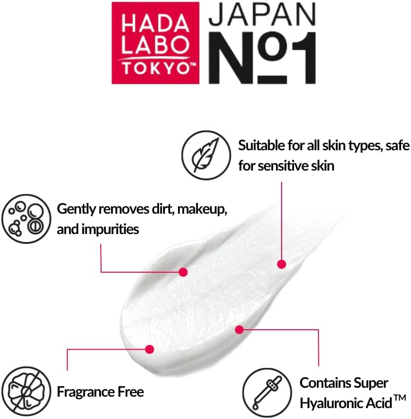 Hada Labo Tokyo Gentle Hydrating Cleanser &ndash; 150Ml image number 6