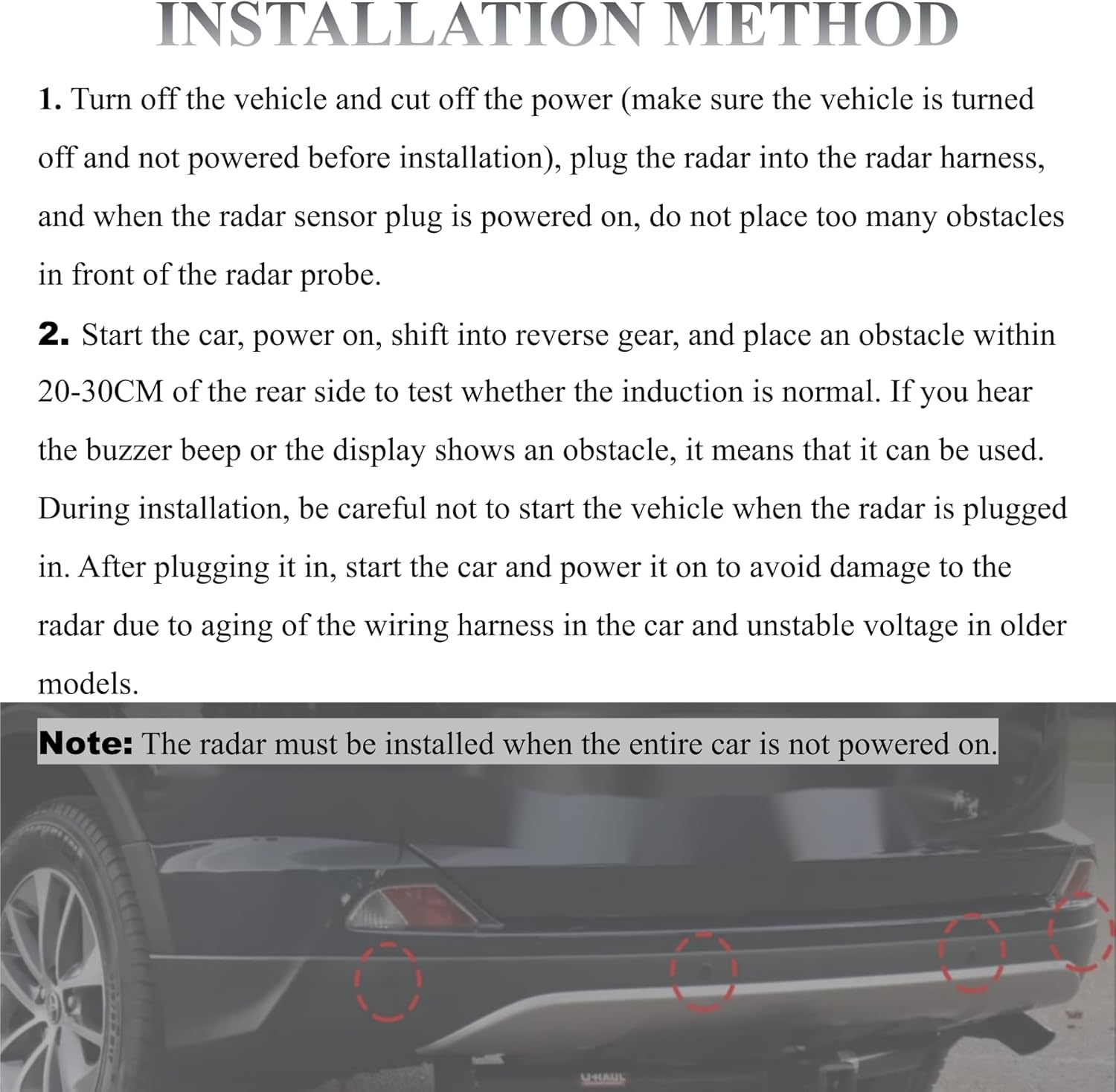 PANNUOSCS Backup Sensor Reverse Backup Parking Rear Bumper Park Assist Object Sensor Compatible for Toyota RAV4 2016-2018 for Toyota Tundra 2014-2018 Rpalce#893410C010 8934142030 893410C011 (4 Pcs) image number 1