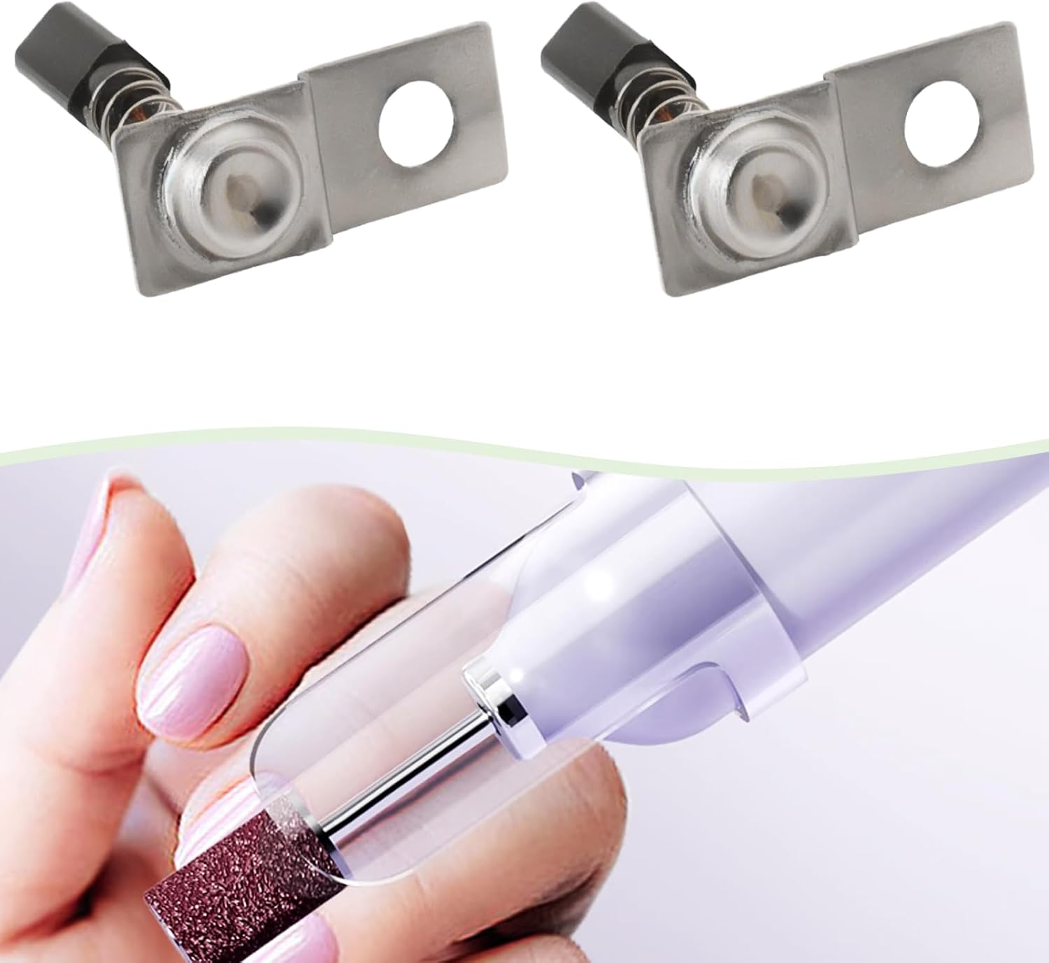 YINETTECH 2 Pairs Carbon Brush Set Nail Drill Carbon Brush 2.4X2.4X4Mm Replacement Part PKE-650A Compatible with UG12 SUG12 UG14 DM12 Nail Drill Machine image number 1