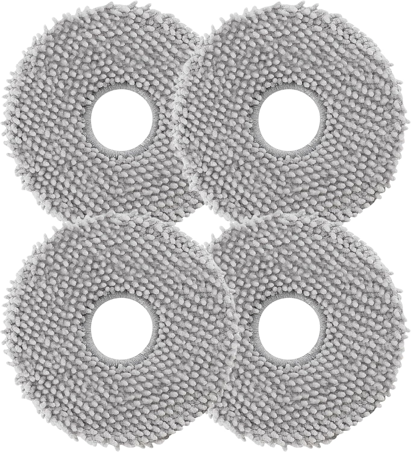 YBVABE 4Pack Mop Pads for Roborock Q Revo Curv, Q Revo, Qrevo Maxv, Q Revo L, Qrevo S, Qrevo Pro, Qrevo Slim,Q Revo Master Robot Vacuum Washable Microfiber Mopping Cloths Replacement Accessories image number 1