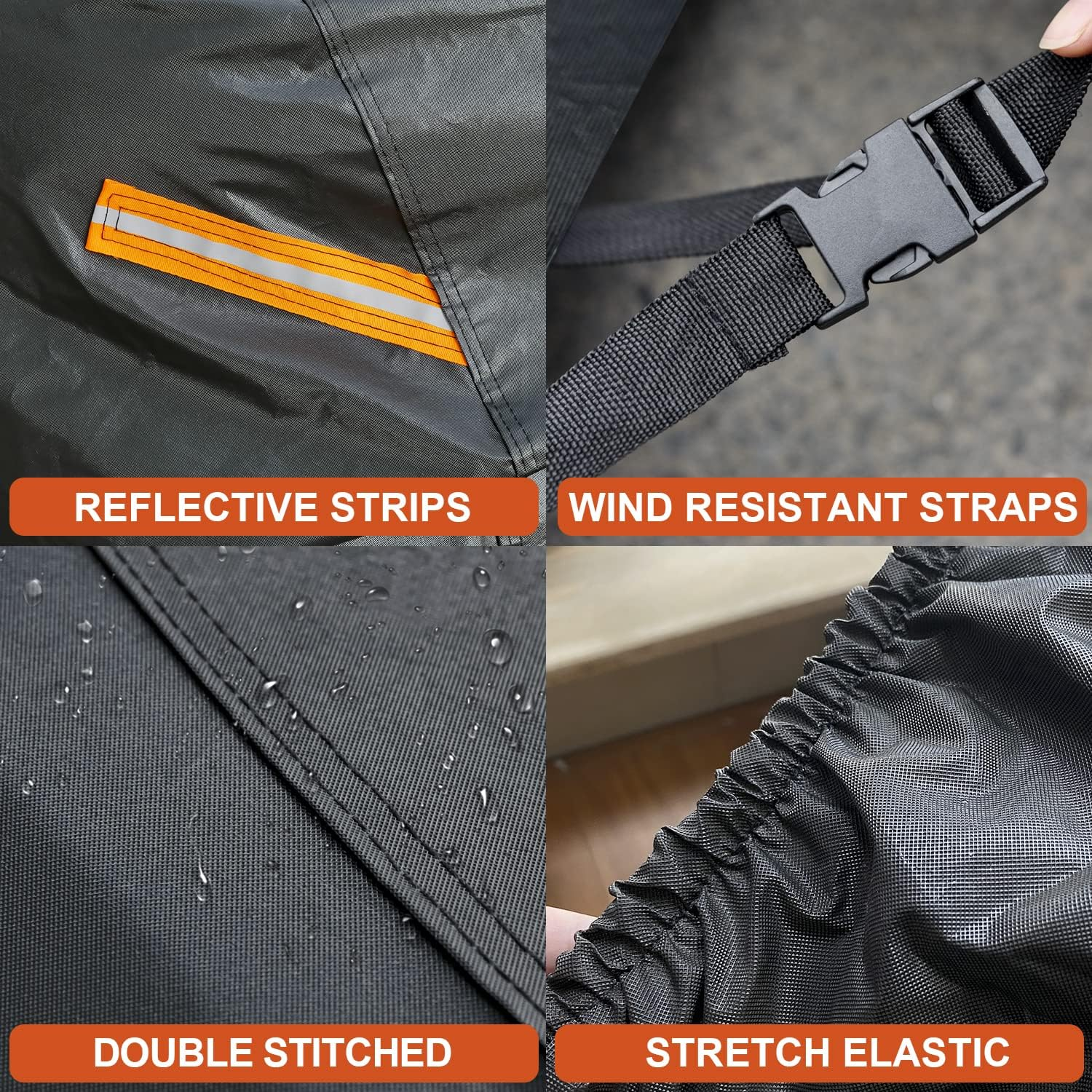 Kayme 7 Layers Car Cover Waterproof All Weather for Coupe, Outdoor Full Cover Universal Fit for Porsche 718 Cayman Boxster, Nissan 350Z 370Z, Jaguar F Type, Subaru BRZ, Toyota 86, Etc (Up to 177 Inch) image number 5