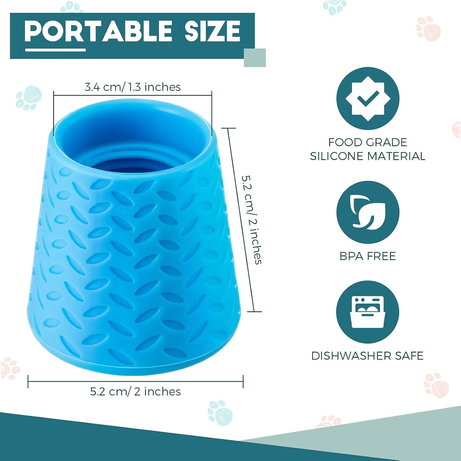 Cozioz 3-Piece Portable Outdoor Dog Shower Kit, Bottle Attachment Water Sprayer Accessory &ndash; Compatible with Most 16Oz to 2L Plastic Bottles (Sky Blue, Light Green, Orange) image number 1