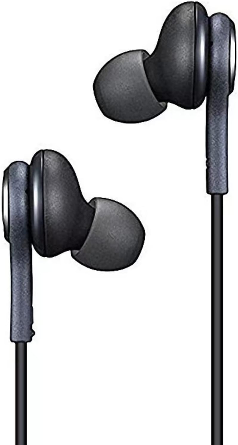 2022 Earbuds Stereo Headphones for Samsung Galaxy Galaxy S10, S10E, S10+, S8, S8+, S9, S9+, Note 9- Designed by AKG - 3.5 Mm Jack with Microphone and Volume Buttons (Black) image number 1