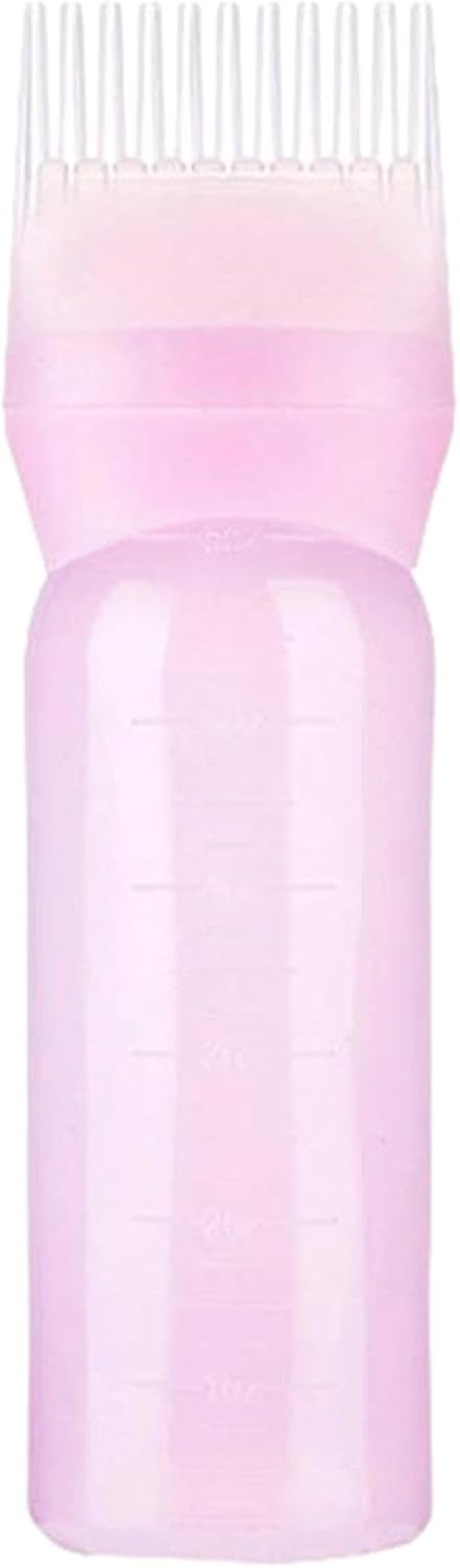 Root Comb Applicator Bottle, Professional Brush with Graduated Scale, Hairdressing Coloring Styling Tool Root Application Cup for Hair