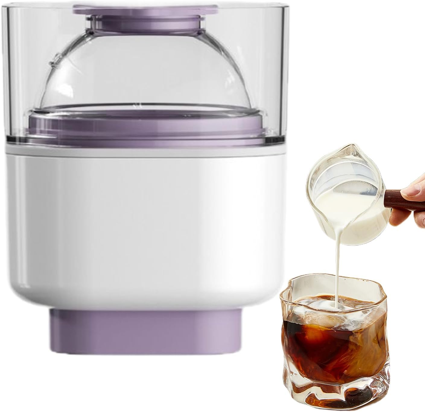 Ice Ball Mold, Large Silicone Ice Cubes Mold, Kitchen Gadgets for Food Candy Whiskey Beverage Coffee Bar Cocktails Parties Camping Drinking