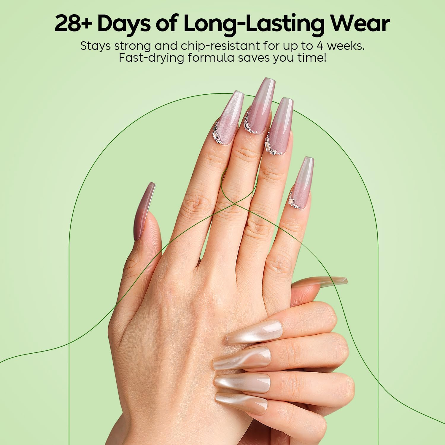 Luxbon 6 Pcs Cat Eye Magnetic Gel Nail Polish Set - Fall Colour Set Long Lasting Autumn Gel Polish, Uv Led Soak off Nail Art Designs Manicure Kit 026 image number 5