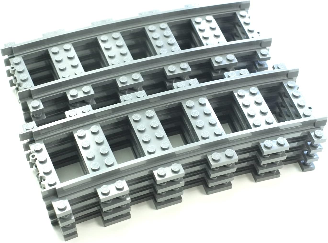 Trixbrix.Eu Curved Tracks R104 Compatible with  City Train Sets 60197 60198 10277 60205 60238 image number 3