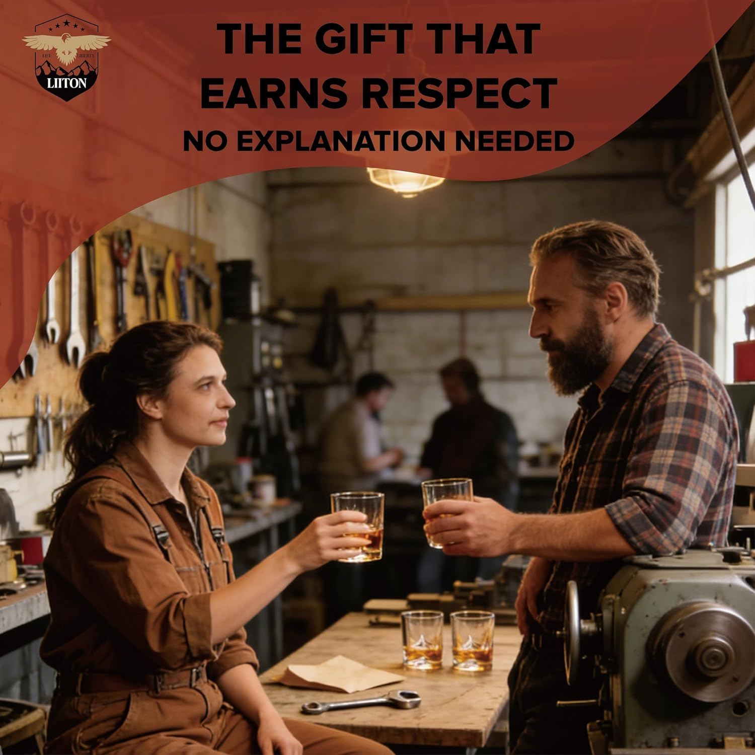 Liiton Grand Canyon Whiskey Glasses, 8.4 X 8.4 X 8.4 Cm (Set of 2) image number 3