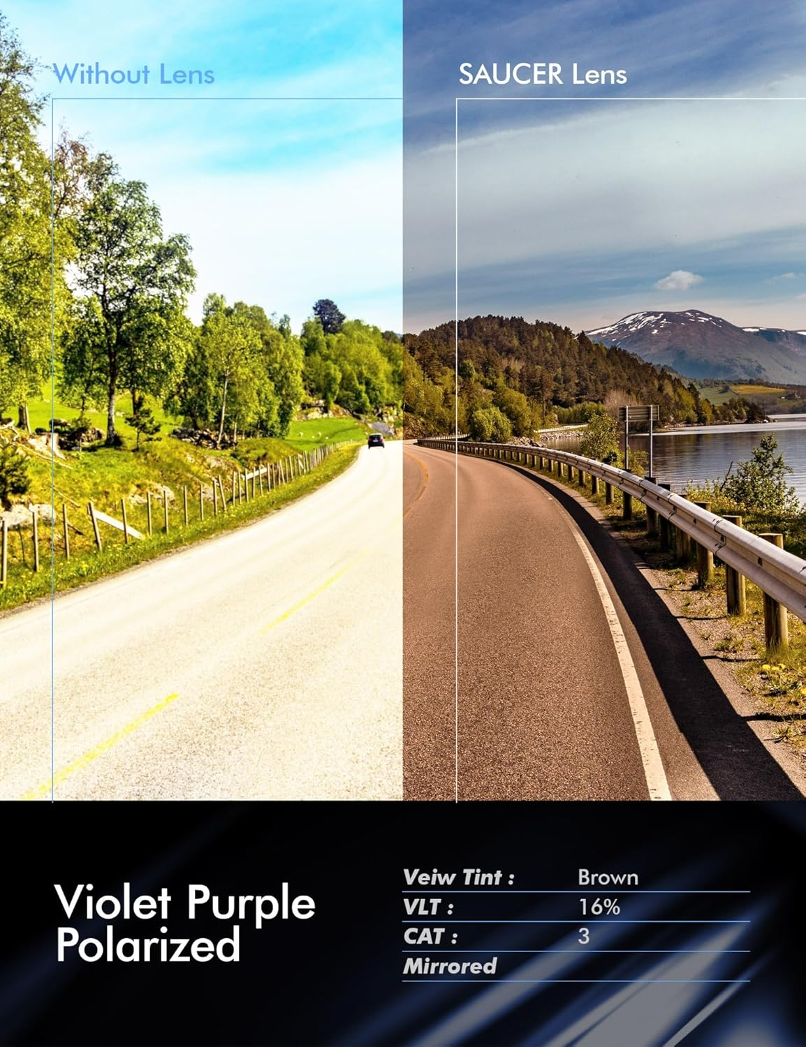 SAUCER Premium Replacement Lenses for Oakley Frogskins Mix OO9428 | Frogskins Mix Low Bridge Fit OO9428F Sunglasses image number 5