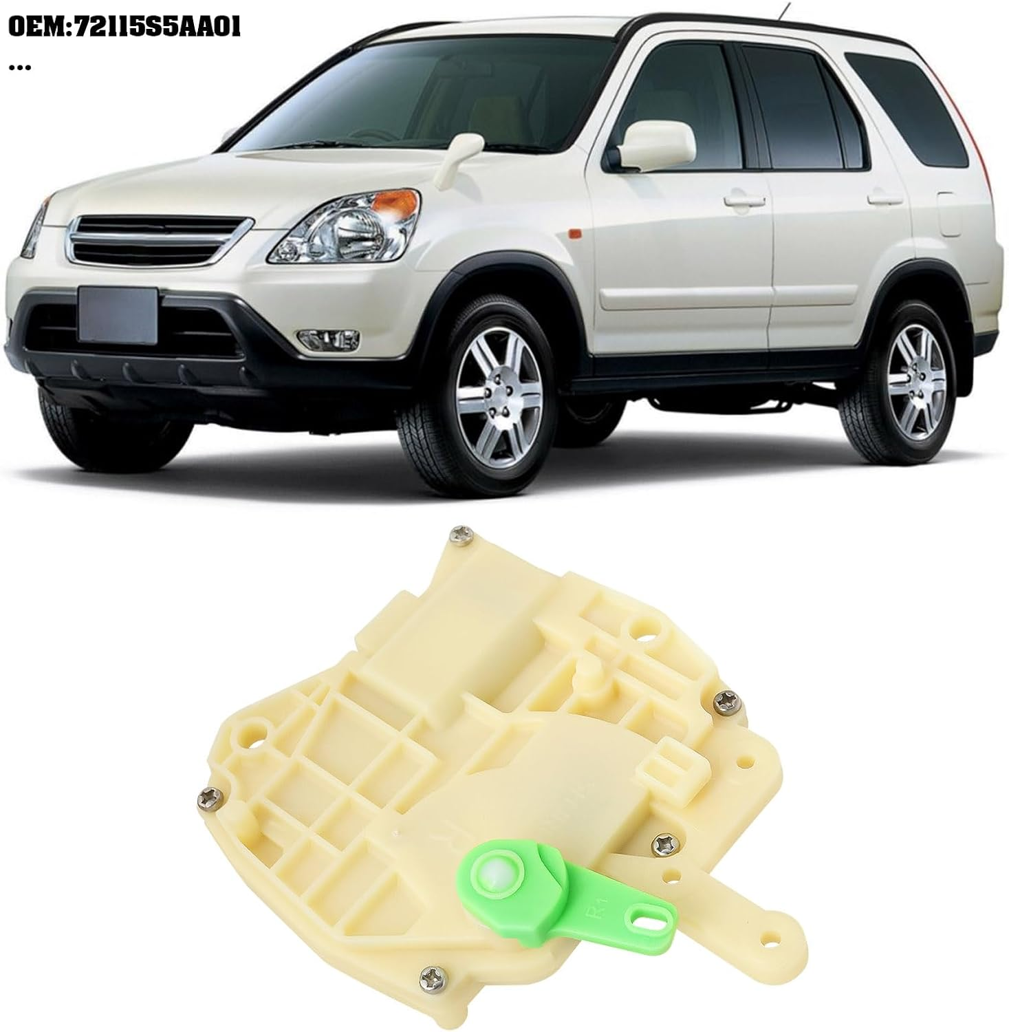 YINETTECH 1Pc Car Rear Boot Tailgate Door Lock Catch Actuator Replacement Part 72115S5AA01 Compatible with Honda MK2 CRV 2001-2006 image number 6