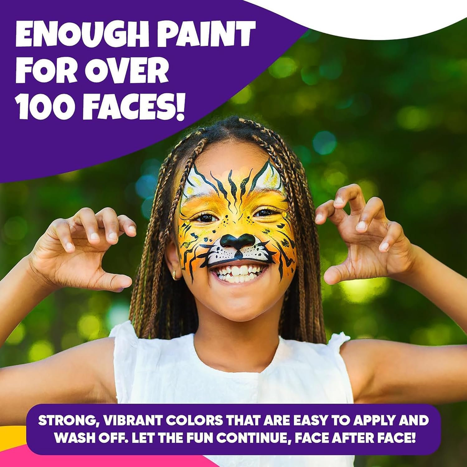 Face Body Paint Palette with 20 Vibrant Colors,Professional Long Lasting Non Toxic Oil Based Makeup for Halloween Carnival Cosplay Theatre Party Face Painting image number 4