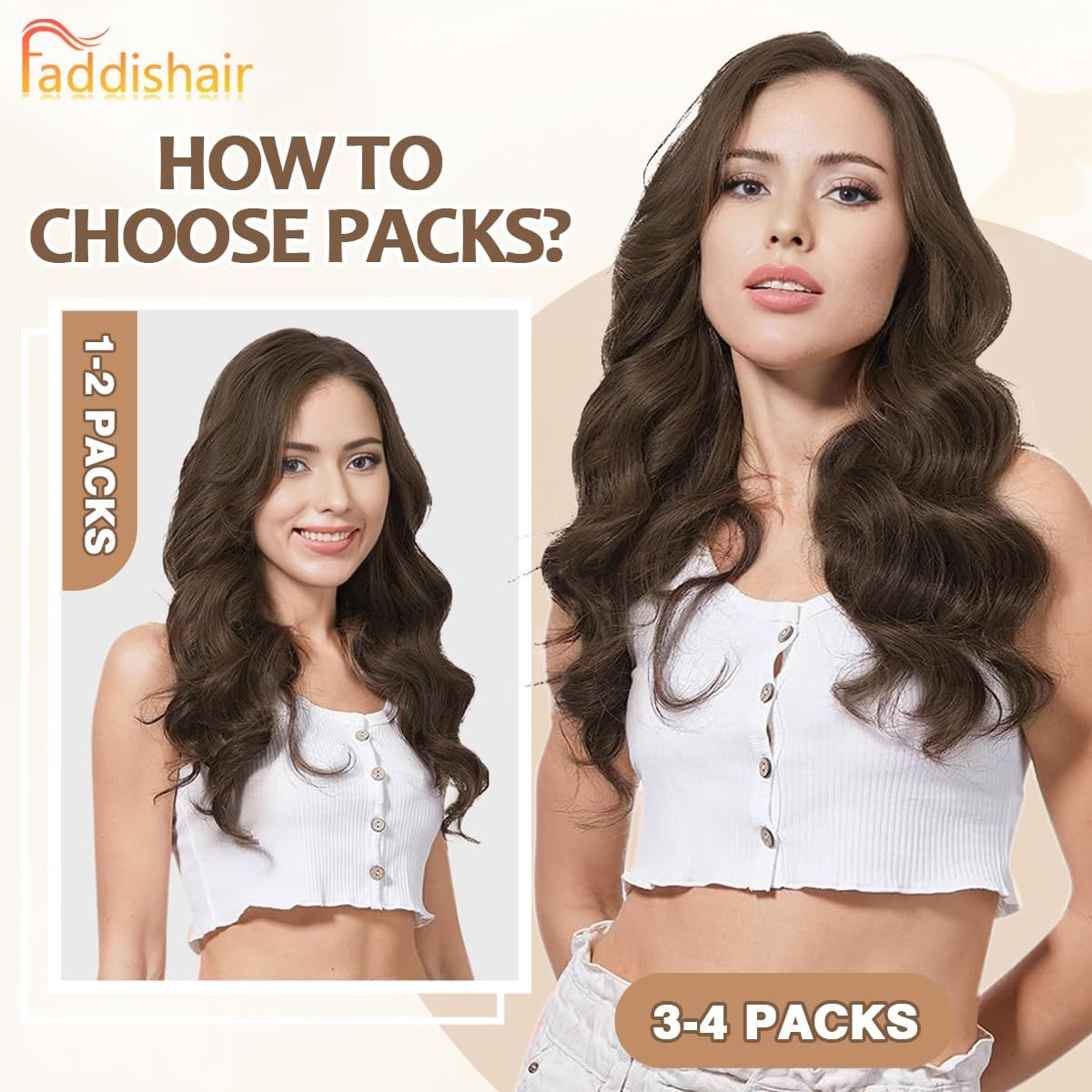 Faddishair Tape in Hair Extensions Human Hair 18 Inch 20Pcs 50Grams Platinum Blonde Remy Human Hair Tape in Extensions Invisible Salon Quality (Platinum Blonde) image number 6