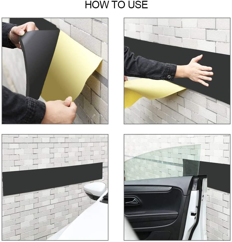 Car Door Protector Bump Body Guard 79 Length 8 Width Sectional Foam Sticking Garage Wall Parking Protector Collision Avoidance Waterproof Foam Protector Wall Corner Protecting Your Car Doors