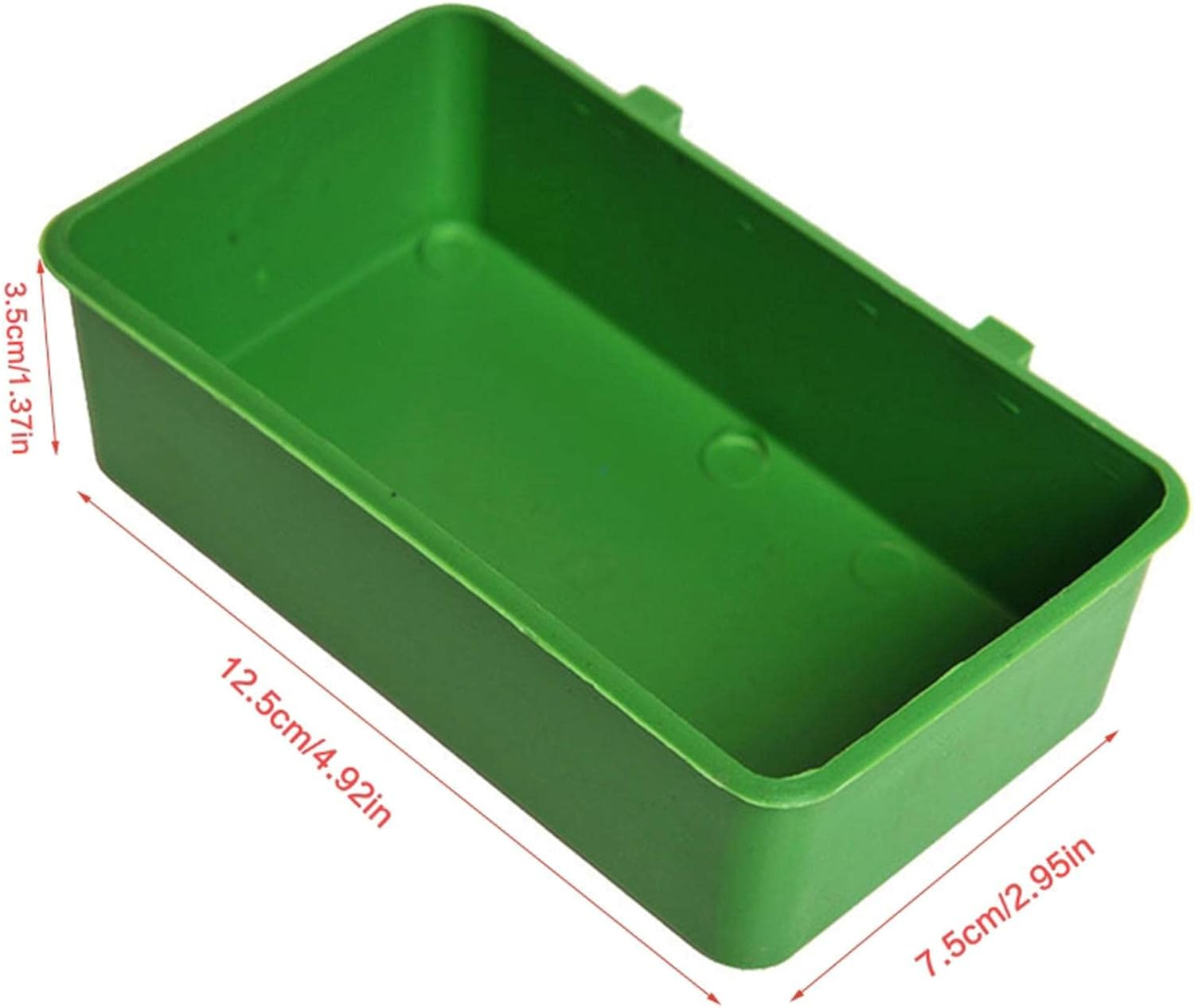 Bird Bath for Cage - Pet Bird Baths with 2 Side Hooks | Parrot Bathroom Bathtub, Bird Bath for Small Parrots Parakeets and Canaries, Parrot Birdbath Shower Accessories image number 2