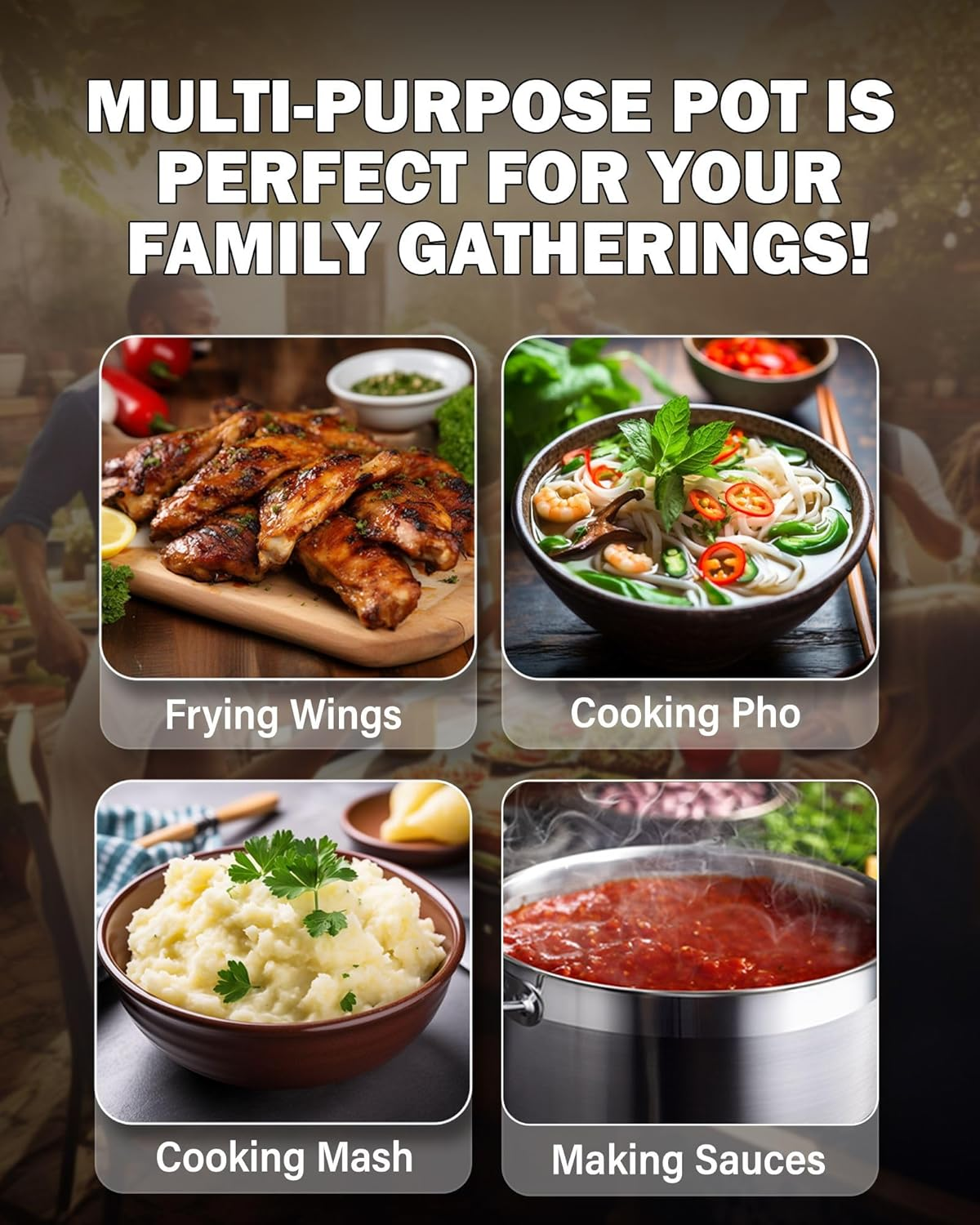 Cooks Standard Kitchen Cookware Sets Stainless Steel, Professional Pots and Pans Include Saucepan, Saut&eacute; Pan, Stockpot with Lids, 8-Piece, Silver image number 3