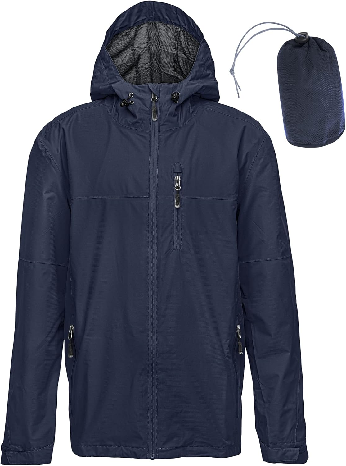 33,000Ft Men'S Outdoor Waterproof Jackets Packable Windbreaker Lightweight Quick Dry Raincoat Outdoor Jacket for Cycling Camping image number 6