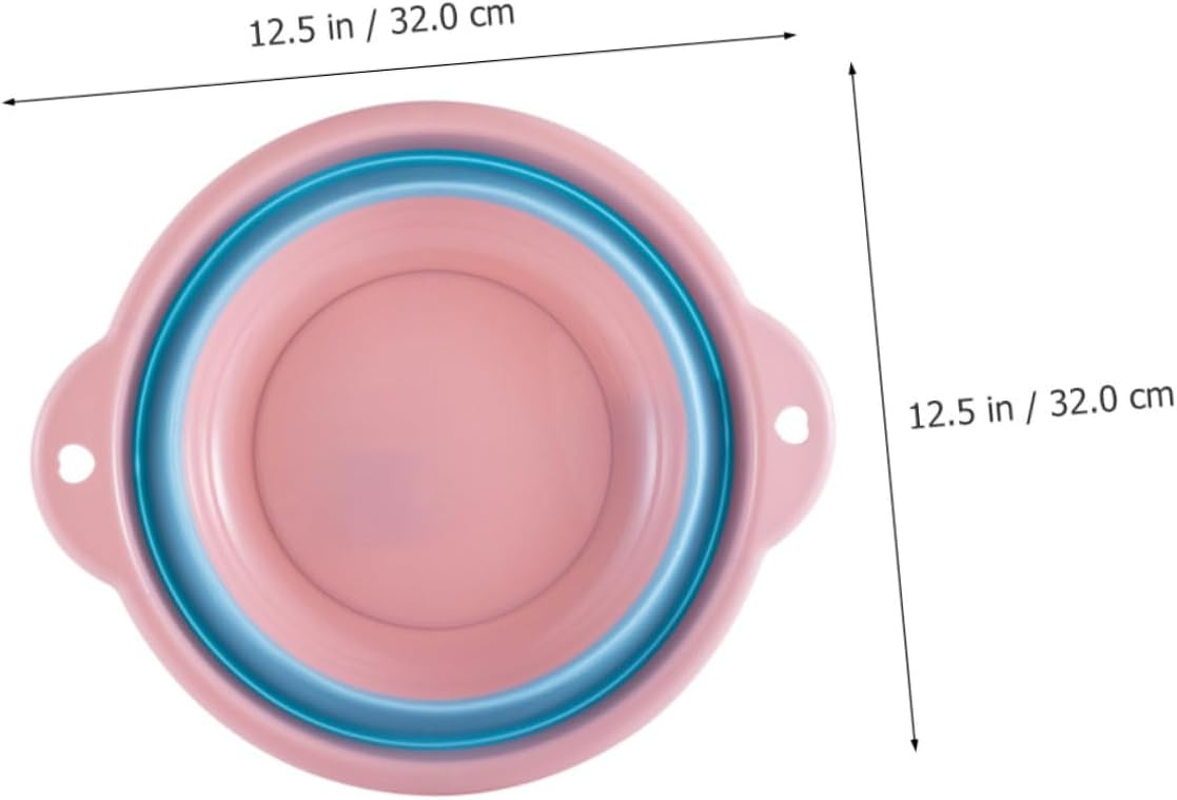 VINTORKY Epsom Salt Foot Soak Bucket Collapsible Handle for Household and Travel