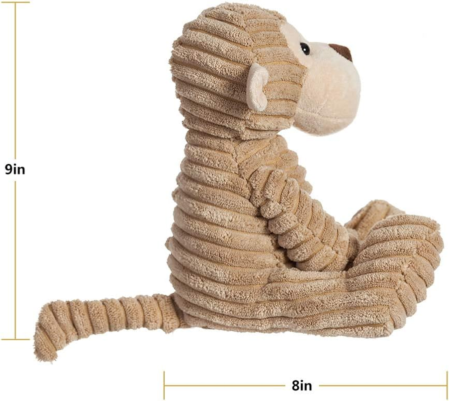 Toys Plush Corduroy Monkey Stuffed Animal Soft Cuddly Perfect for Child (Corduroy Monkey 8.5 Inches) image number 4