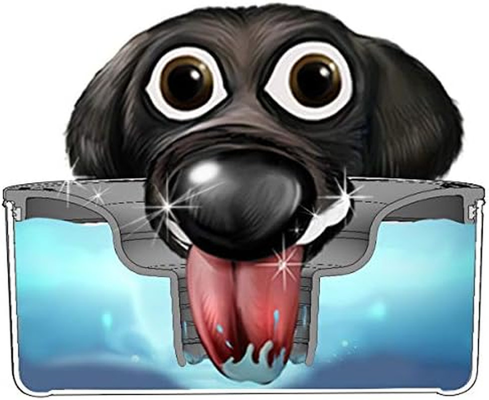 Slopper Stopper Dripless Water Bowl - Tritan Plastic Bowl Unit - for Large Breed Dogs 51-85 Lbs, 9.84&rdquo; Dia, 1 Gallon Capacity image number 1