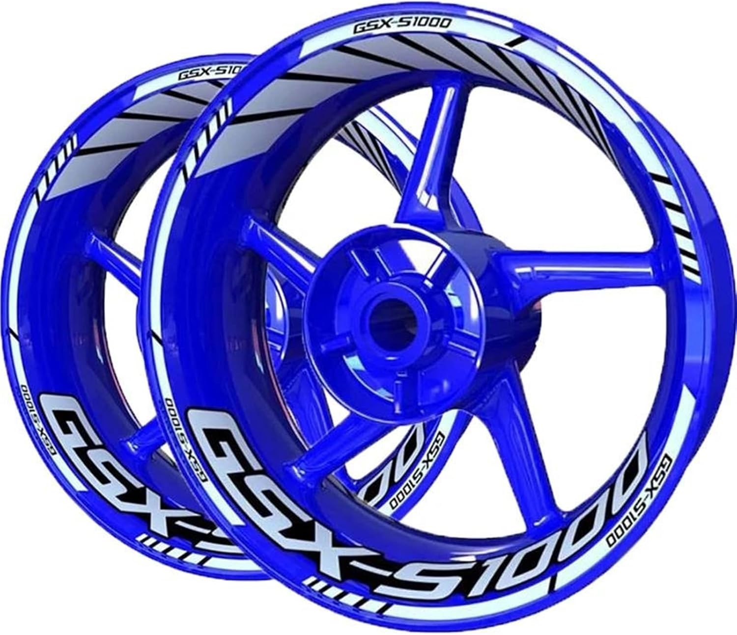 Fashionable Personality Motorcycle Wheel Decals Sticker Wheel Sticker Decal Set Accessories for Suzuki Gsxs1000(Style 6)