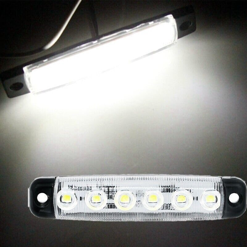 AIMALL 10X 12V Marine Boat LED Deck Courtesy Lights Waterproof White Stern Transom Lamp, Long Lifespan & Energy Efficient, 3.78" X 0.79" X 0.39" image number 6