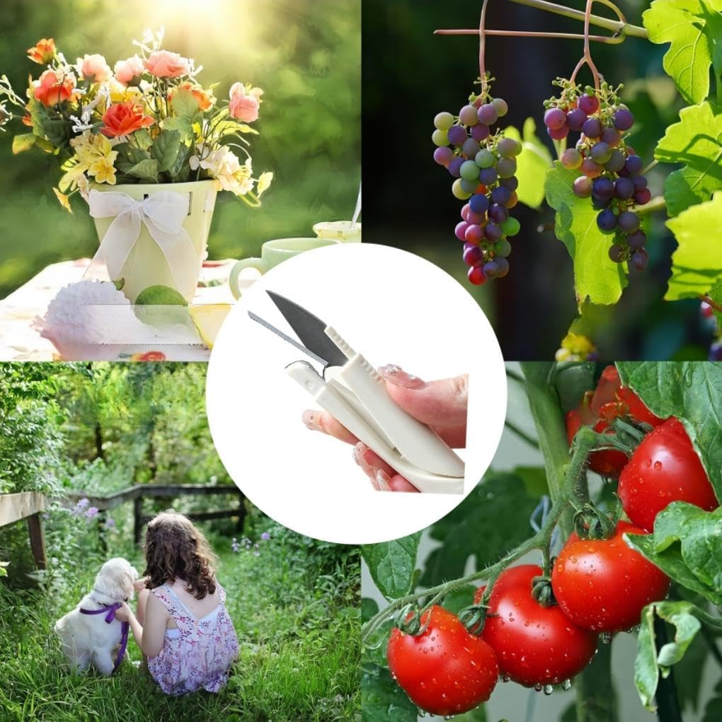 U-Shaped Sewing Thread Scissors with Protective Cover, 4 Piece U Shaped Sewing Cutters with Cap, Small U Shape Sewing Scissor U-Shape Fabric Scissors image number 3