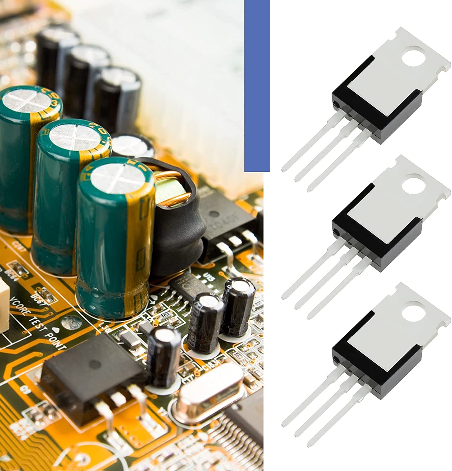 Emsea 10Pcs IRF540N N-Channel Rectifier Power MOSFET Transistor 33A 100V TO-220